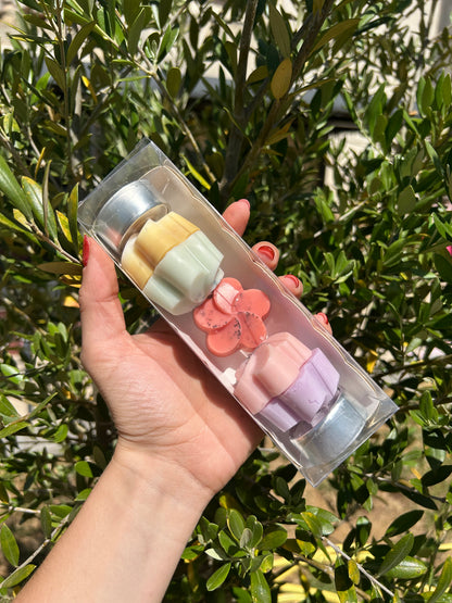 Coffret découverte parfumé 5 fondants parfumés + 2 chauffe-plats